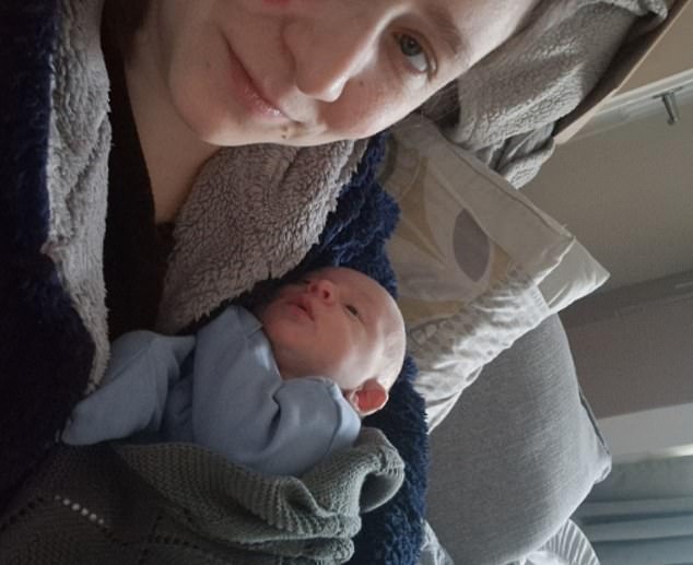Ms Small's (pictured with Samuel) first diagnosis back in 2022 came as a 'surprise': 'I've gone to the optician thinking I just needed glasses because I was getting a bit of blurred vision'