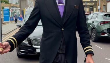 The funeral directors posted to TikTok showing an undertaker leading the hearse in what they call a 'centuries-old tradition'