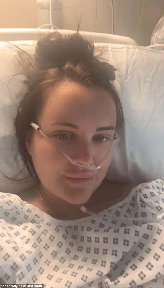 HOSPITAL: Nikki (pictured) says she 'thought [she] was going to die when [she] went to hospital'