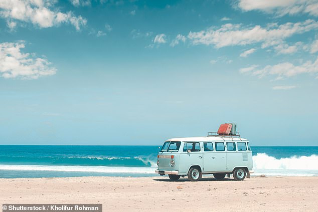 Vibes: Holidaymakers attracted to the camper van life are pitching up at challenging stretches of coastline that they may not have the skills for