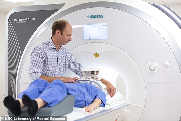 The UK researchers measured the 'bad' fat around their organs by doing several MRI scans
