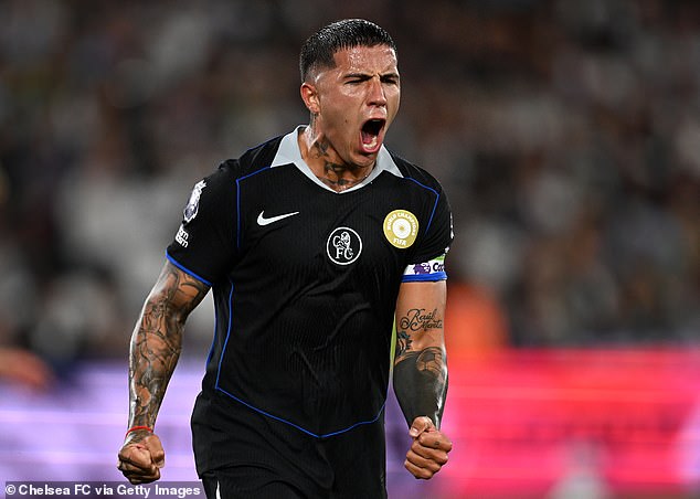 Enzo Fernandez scored Chelsea's third in the first half after they fell behind early on
