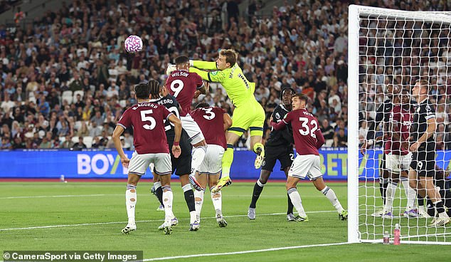 West Ham goalkeeper Mads Hermansen's error gifted Moises Caicedo Chelsea's fourth