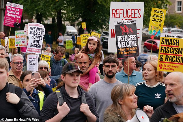 Anti-racism groups have warned the ruling sets a 'dangerous precedent', with Stand Up To Racism saying that it will 'embolden the far-Right to call more protests outside hotels housing refugees'