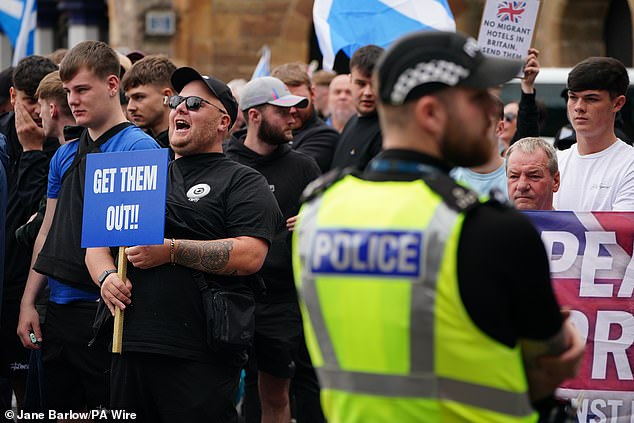 Anti-migrant campaigners are set to gather at more than 30 protests across the UK this weekend to express anger outside hotels housing asylum seekers