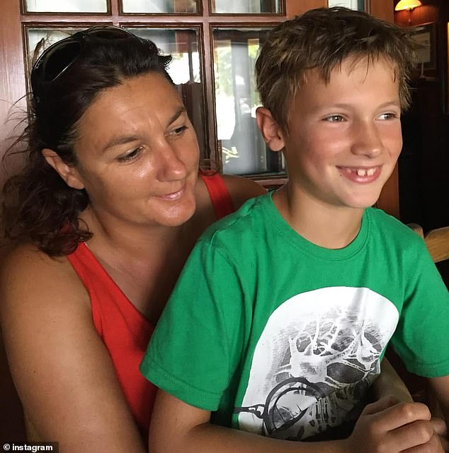 Finlay's mom, Hazel (pictured), said she was 'terrified' and had a 'gut feeling that says something's really, really wrong' when her son was hospitalized