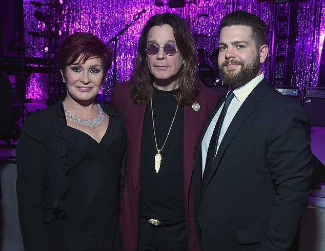 In late July, Jack also revealed that his dad's final months were filmed for an upcoming BBC documentary; pictured with mom Sharon Osbourne and late dad Ozzy Osbourne in February 2015
