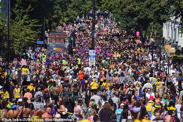 Sunshine is set to delight a million Notting Hill Carnival revellers this Bank Holiday Monday
