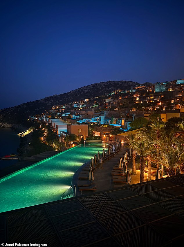 She shared a glimpse of her very lavish to Crete as she posted snaps of her lavish accommodation