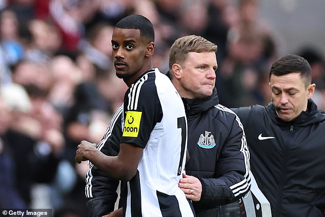 A £110million bid for Isak was rejected and it remains to be seen whether the Reds return