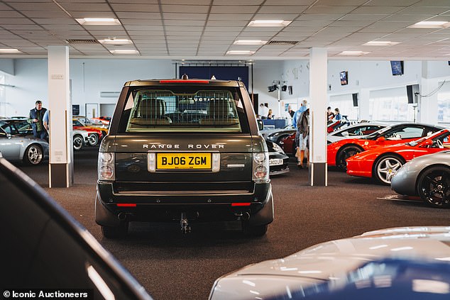 We found a 2006 Land Rover Range Rover 4.2 Supercharged Vogue SE for sale online with 25,000 fewer miles for less than £16,000. That means the amount paid over the weekend for the Queen's former Royal ride (pictured) was more than 10 times the typical market price
