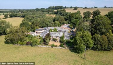 The stunning six-bedroom farmhouse with its own swimming pool has gone on the market for a bargain price of £19,000