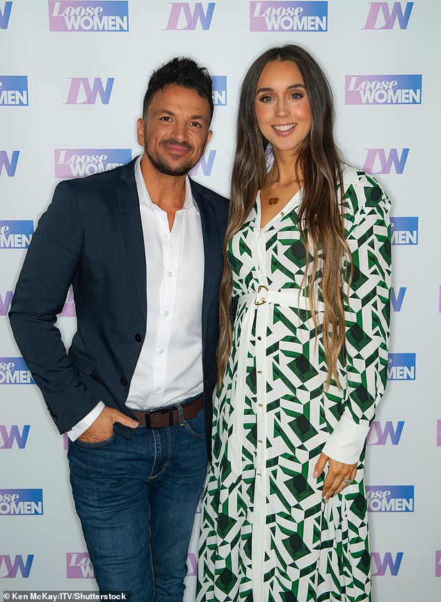 Peter Andre and his NHS doctor wife Emily MacDonagh on Loose Women in 2024