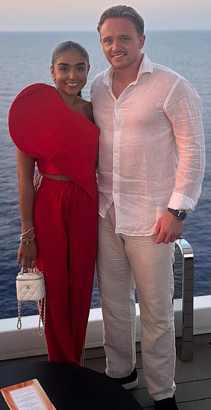 Relocated: Joe Makinson, moved to Dubai with his girlfriend, Sophia Mohammed, to start a business