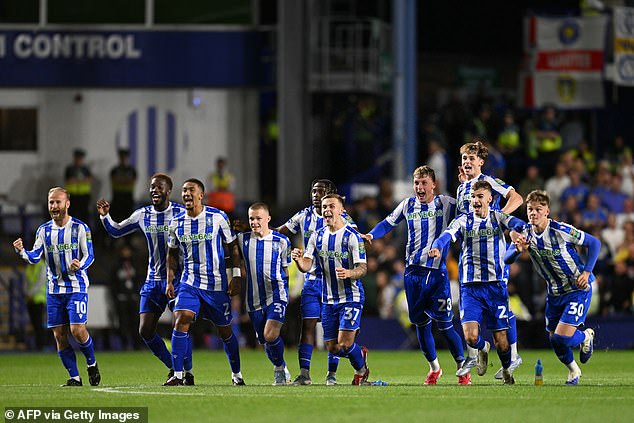 After a 1-1 draw in normal time, Sheffield Wednesday progressed with a 3-0 win on penalties
