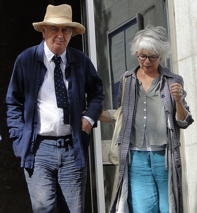 The veteran filmmaker, 84, is already serving a six-month driving ban handed down in July and appeared alongside his wife, artist Anne Rothenstein, 76, pictured