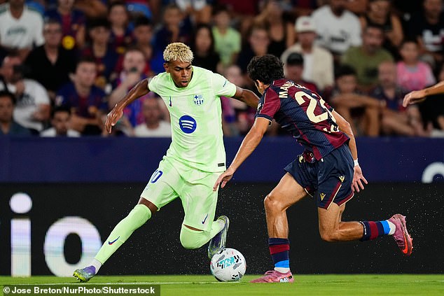 Barcelona and Spain superstar Lamine Yamal (left) is CIES' best teenage talent in the world