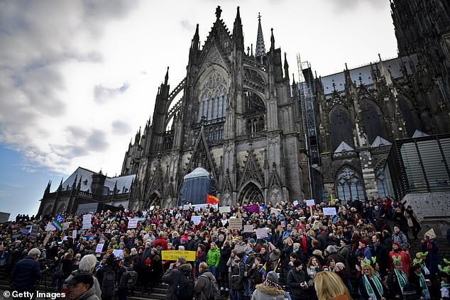 The nightmare was worst in Cologne, whose liberal residents had been enormously in favour of Merkel's welcome. Outside the city's landmark Gothic cathedral, a thousand or more men of North African and Arab origin hunted down hundreds of women and girls