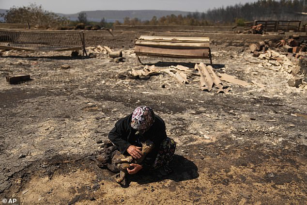 According to WWA's analysis, this year's wildfires were 22 per cent more intense this year than last – making 2025 Europe's worst recorded year of wildfires. Pictured: a woman cries following a wildfire in Turkey in August 2025