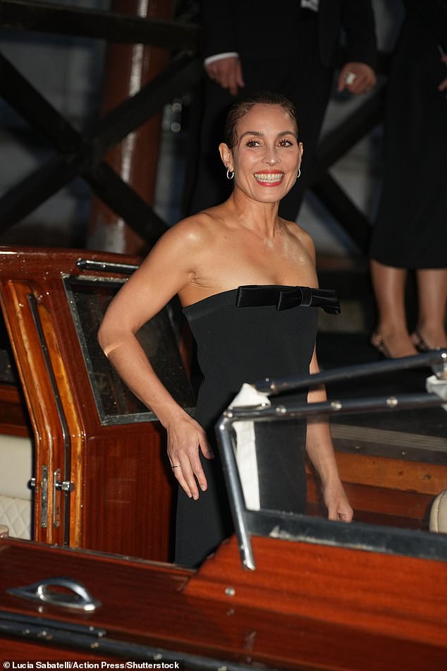 Thursday evening saw a slew of A-listers, including Noomi Rapace (pictured) make their way to a glamorous dinner hosted by Tom Ford at at Palazzo Contarini Polignac