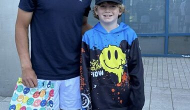 Kamil Majchrzak has been reunited with the young boy who had a souvenir cap snatched away