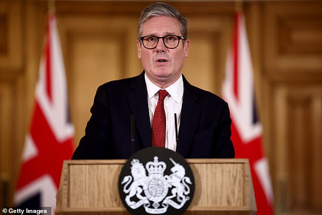 Sir Keir Starmer was accused of failing to slash passport queues abroad as it emerged that nine in ten EU airports still bar Brits from using e-gates