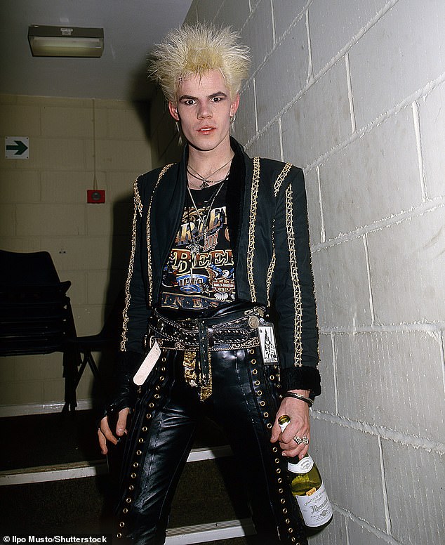 Sigue Sigue Sputnik star Ray Mayhew has died (he is pictured during the band's heyday in 1986)