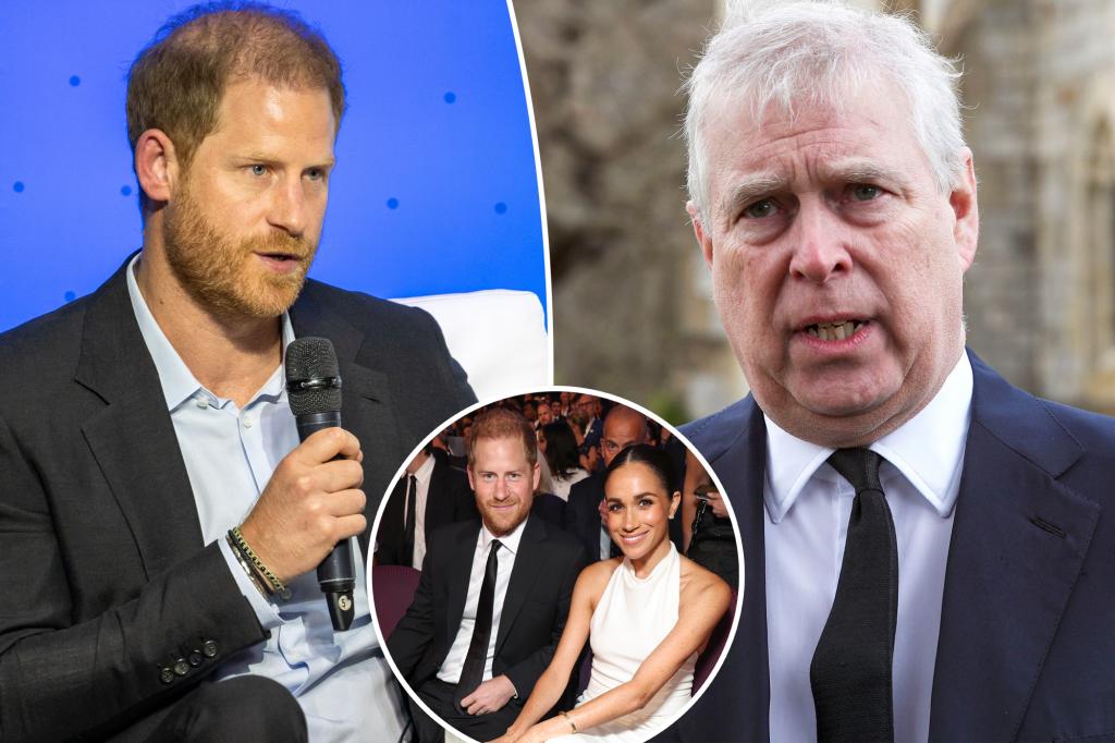 Prince Harry denies fight with Prince Andrew over Meghan Markle comments