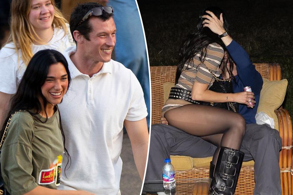 Dua Lipa and fiancé Callum Turner get hot and heavy to celebrate singer's Kosovo citizenship