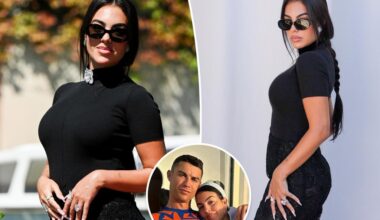 Cristiano Ronaldo's fiancée, Georgina Rodríguez, shows off ring in first outing since engagement