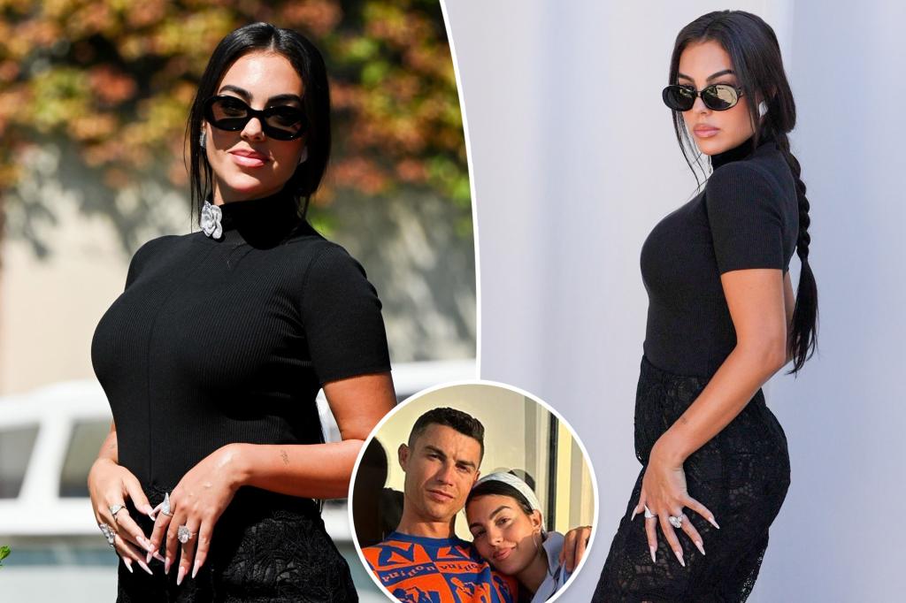 Cristiano Ronaldo's fiancée, Georgina Rodríguez, shows off ring in first outing since engagement