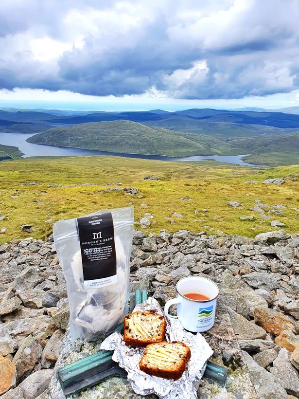 Have a tea break at the Pumlumon Fawr summit