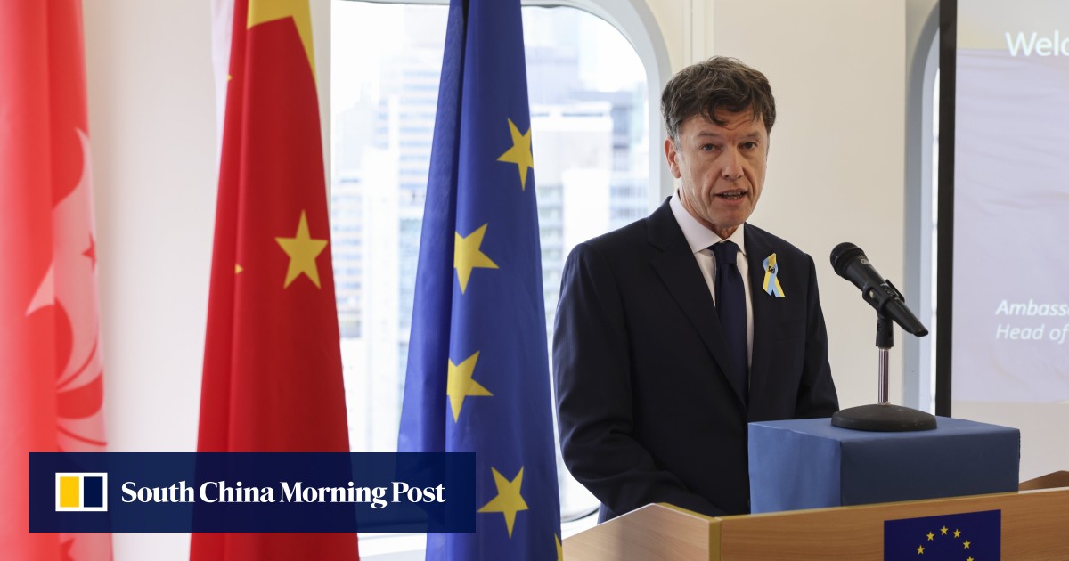 Top EU envoy in Hong Kong says alleged Russian transshipments a ‘major concern’