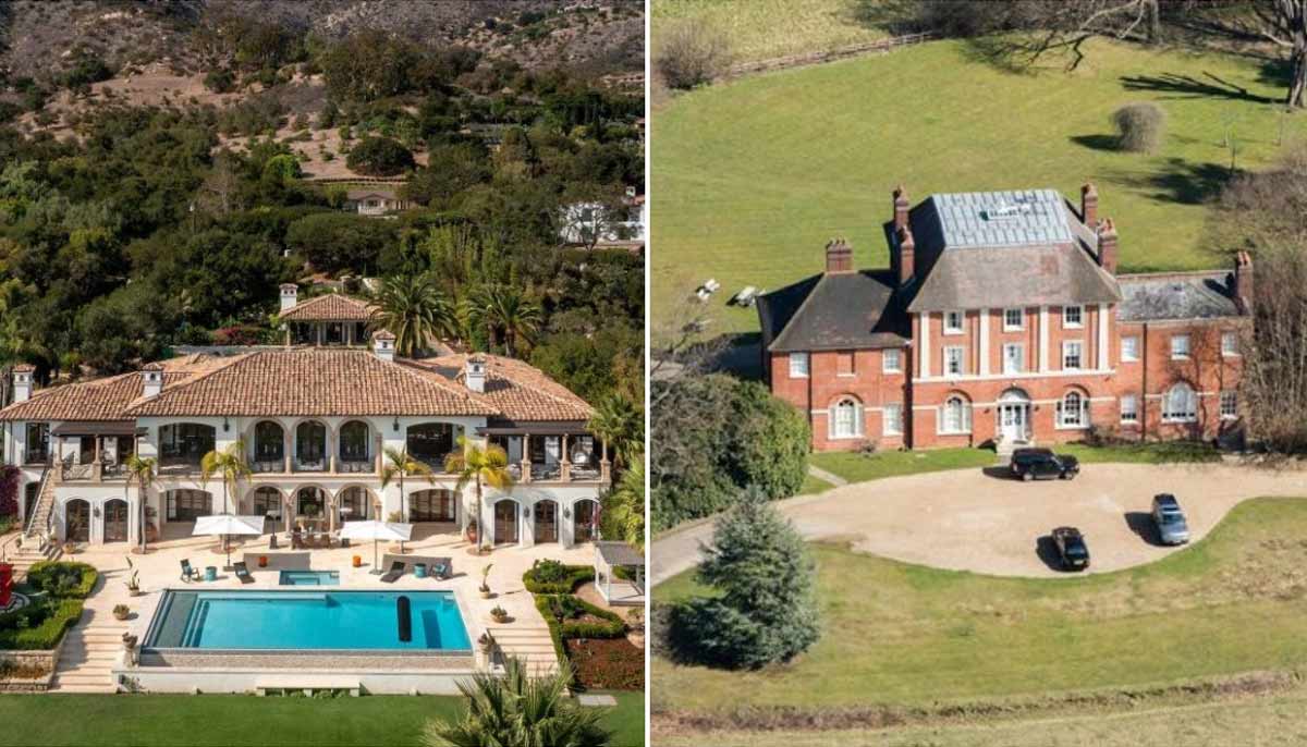Prince Williams £16m new Windsor home vs Harrys $29m Montecito paradise