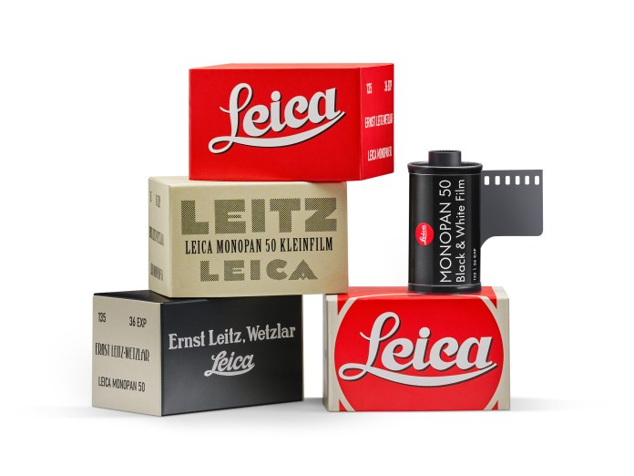 Leica Monopan 50 film and packaging (Pic: Leica)