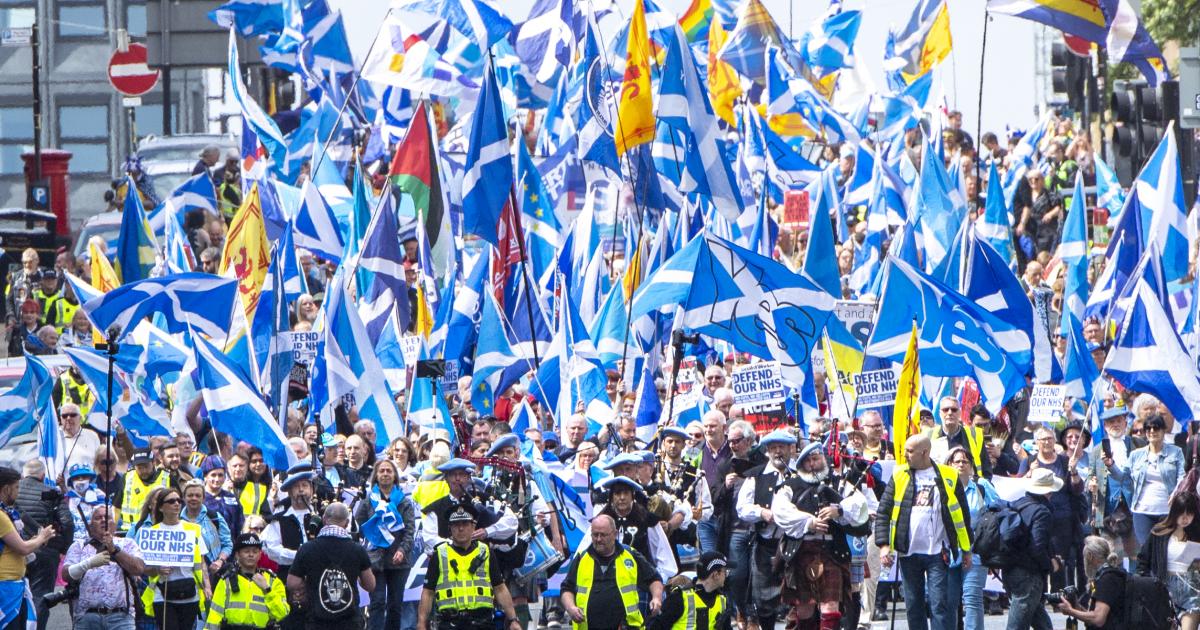 See the route details for Edinburgh pro-independence march