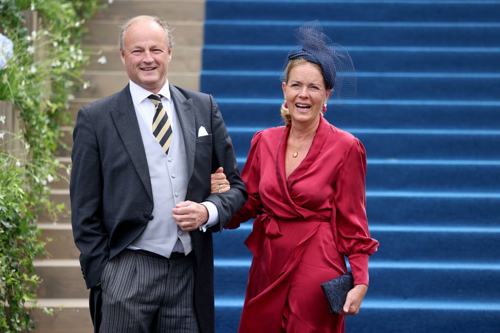 Count Franz Clemens von Waldburg-Zei and Guest attend the wedding of Princess Marie Caroline of Liechtenstein 