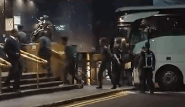 Bus-load of asylum seekers moved into London hotel in middle of the night