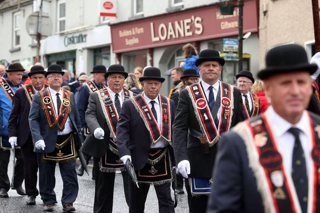 Royal Black Institution holds annual procession of Battle of Newtownbutler in Co Fermanagh