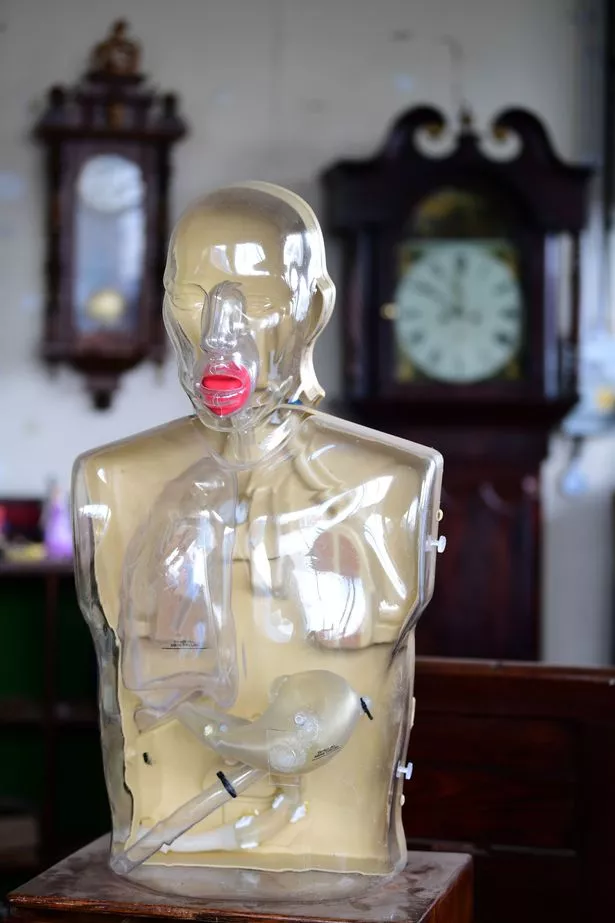 Medical mannequin at Karma Antiques
