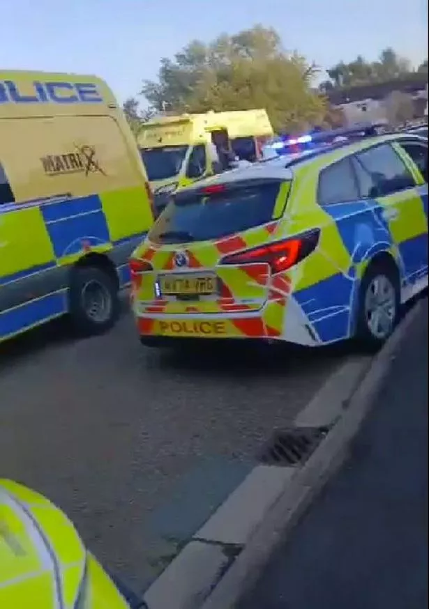 Police at the scene in Stockbridge Village