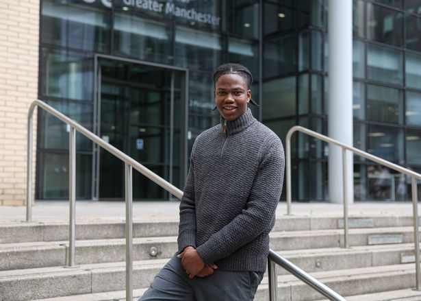 Gideon Uduebor, 18, T Level graduate working at Transport for Greater Manchester