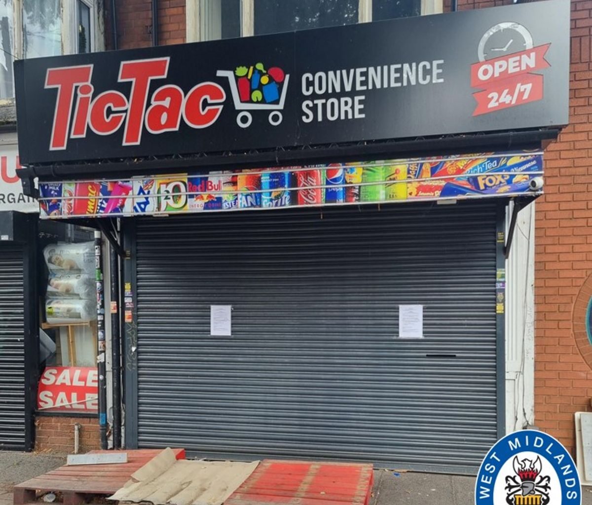West Midlands Police have been granted an order closure of the Tic Tac shop on Kings Heath High Street