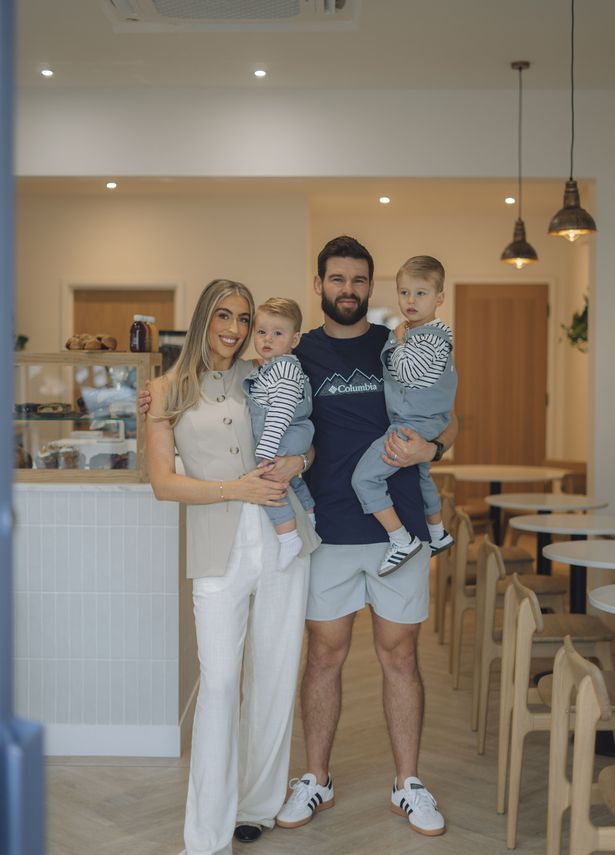 Mum Rachel and dad Nicholas with their two boys, three-year-old Lucian and  and one-year-old Lorenz