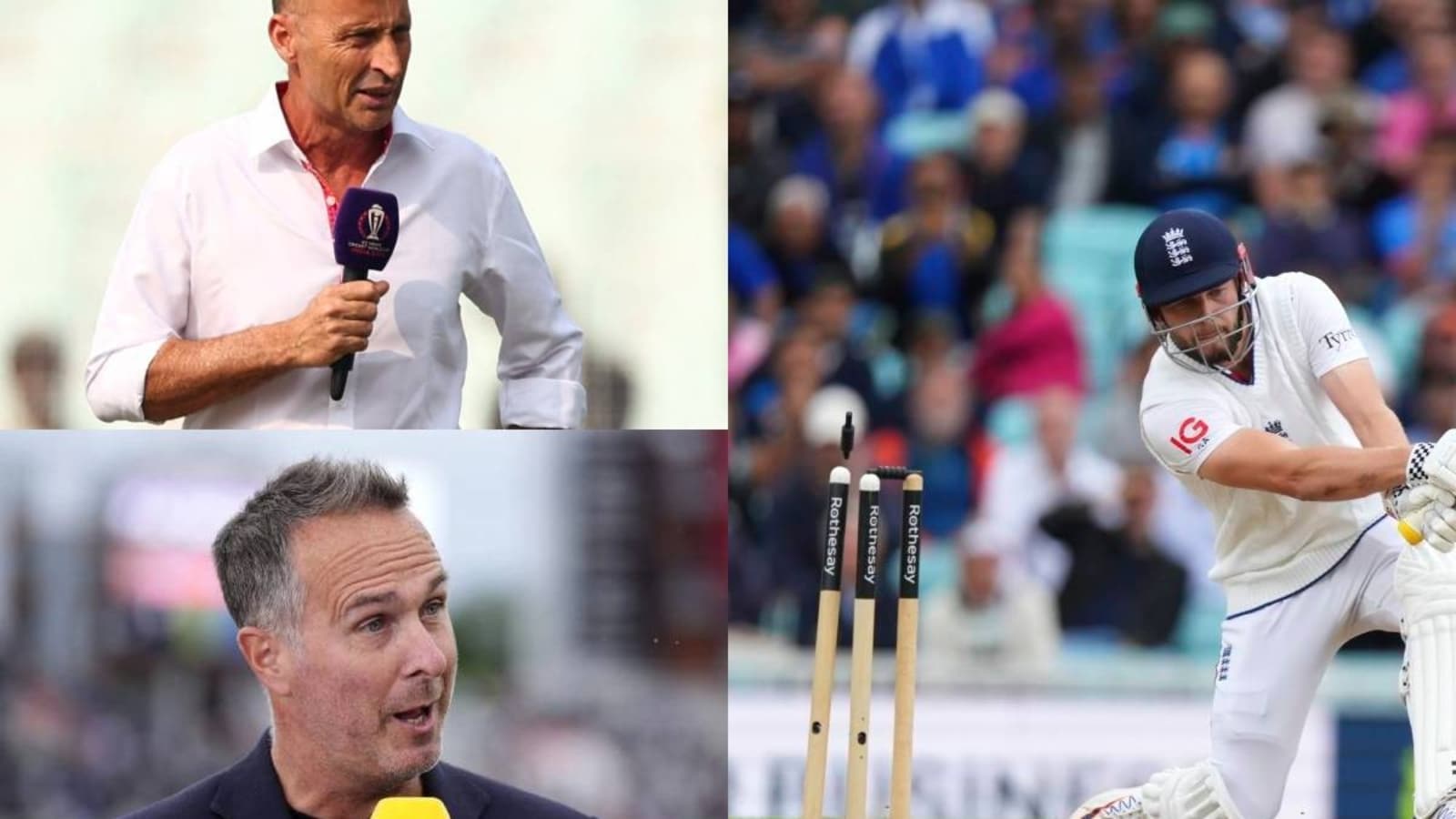 Nasser Hussain, Vaughan unleash on 'panicky' England as Oval humiliation draws fire: 'Would’ve been a travesty had...'