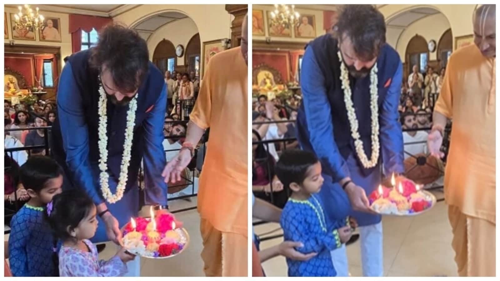 Isha Ambani kids Krishna, Aadiya with Anand Piramal look cute in ethnic outfits as they pray at London's Iskcon temple | Fashion Trends