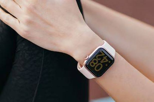 Apple watch series 4 on a person's wrist 