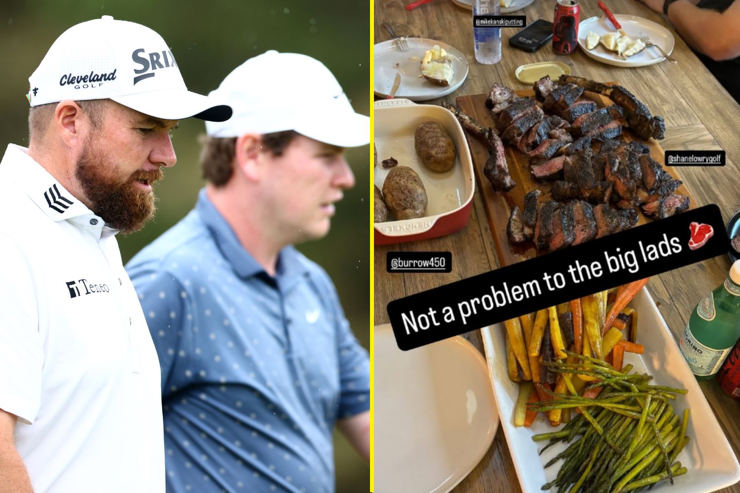 'Not a problem' - Shane Lowry and Robert MacIntyre gorge on steak before FedEx Cup Playoffs