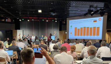 EU apple production remains low at 10.46mn tonnes, 7.5 per cent below three-year average
