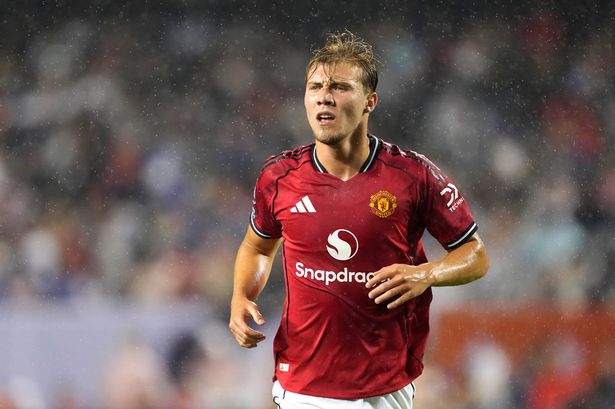 Manchester United striker Rasmus Hojlund